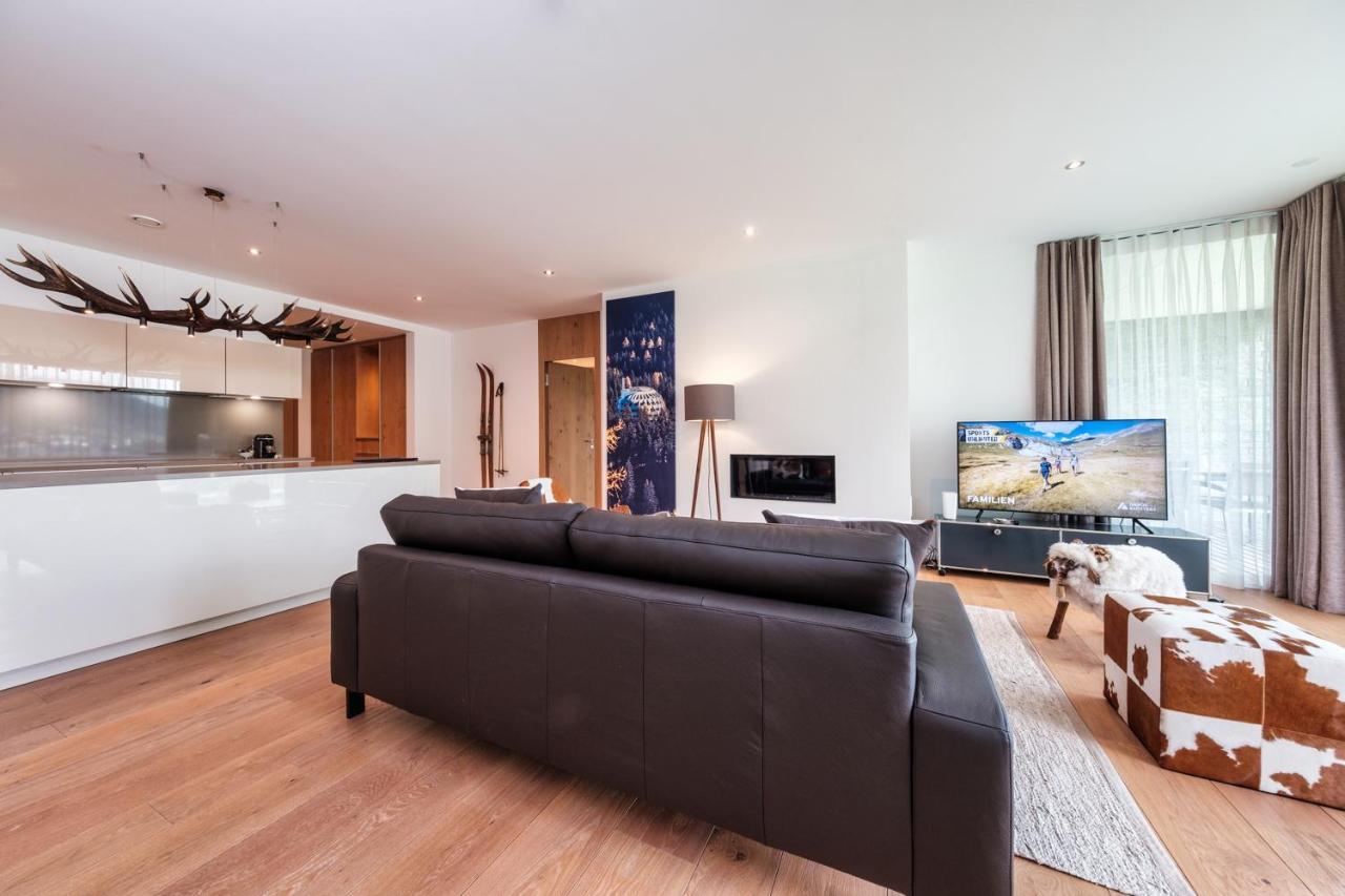 Luxury Panorama Apartment With Alpengold Spa Access Davos Bagian luar foto