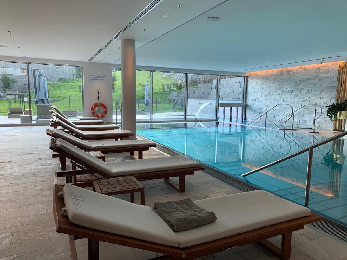 Luxury Panorama Apartment With Alpengold Spa Access Davos Bagian luar foto